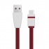 TB Kabel USB - USB C 1m. burgundowy, płaski