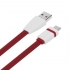 TB Kabel USB - USB C 1m. burgundowy, płaski